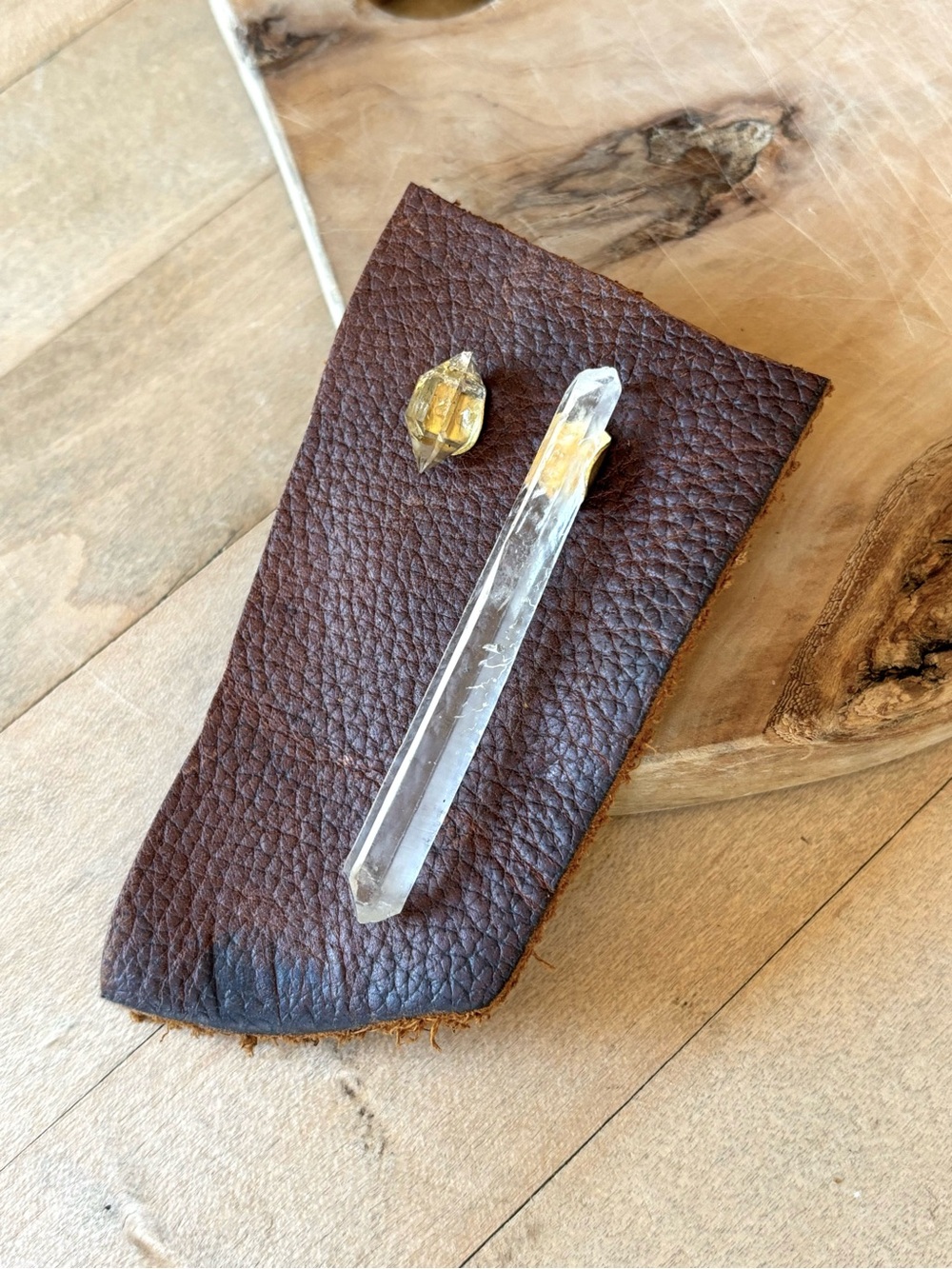 Minimalist Natural Crystal Earrings